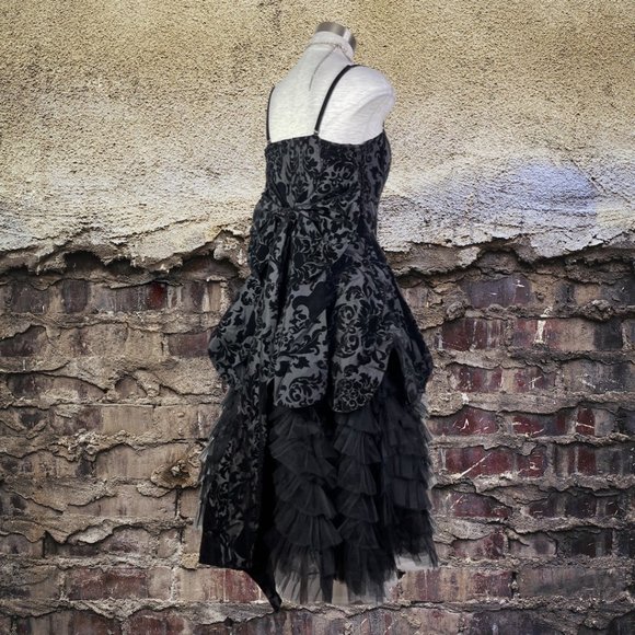 Hell Bunny Burlesque Victorian Lavintage Gothic Tulle Prom Ball Wedding Dress - Picture 6 of 9